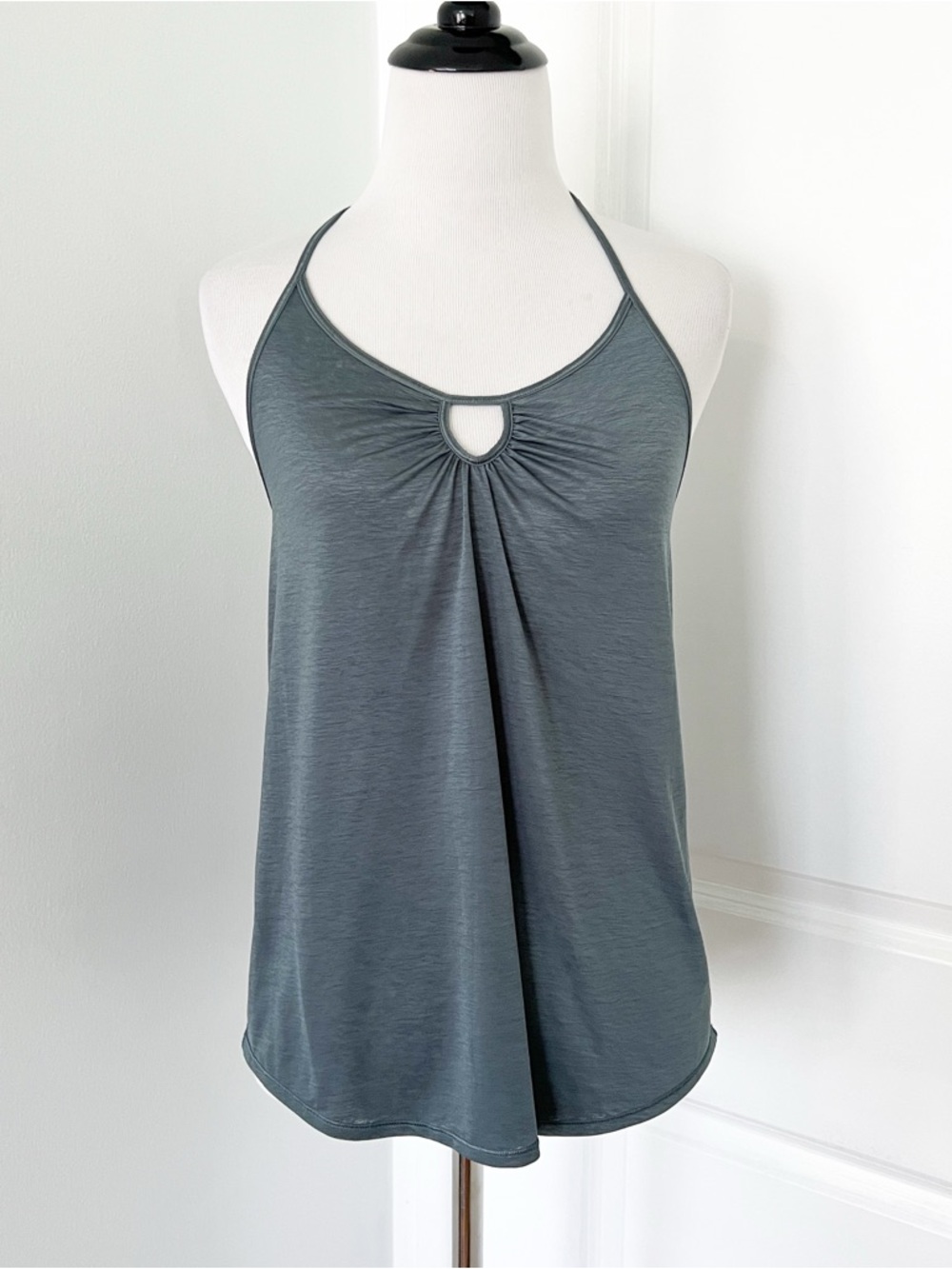 lululemon athletica Gray Halter Camisole with Keyhole